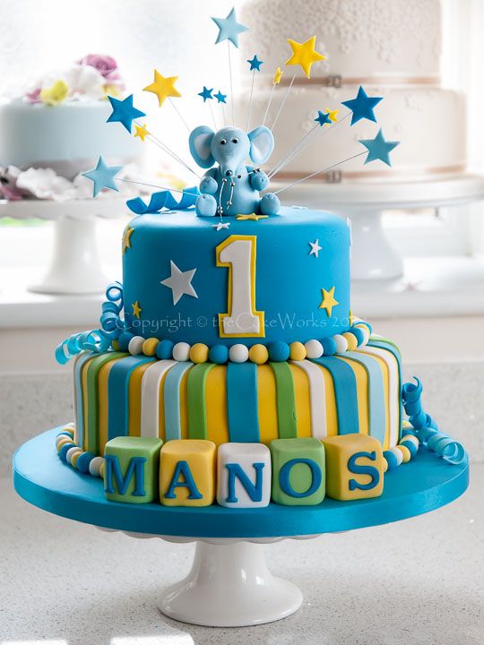 Boy First Birthday Cake