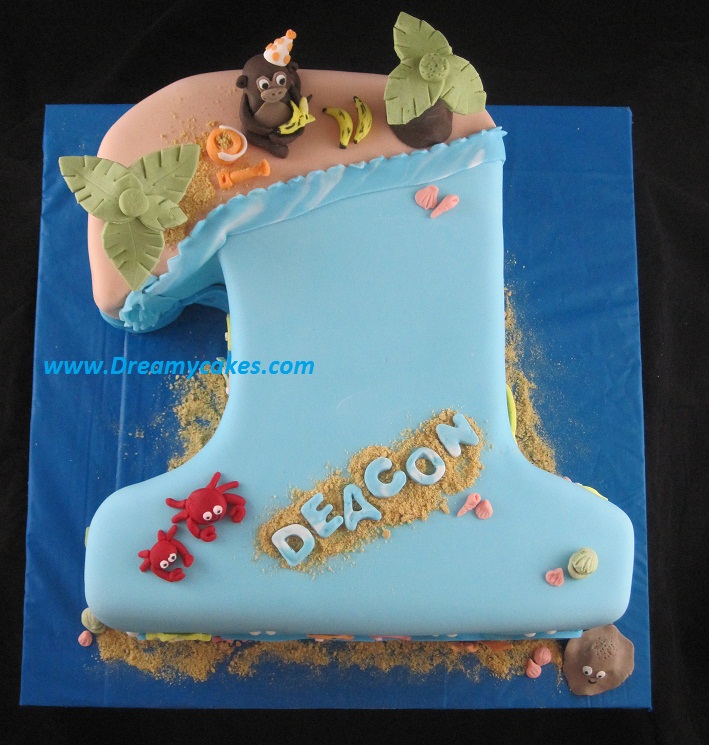 Boys 1st Birthday Cake