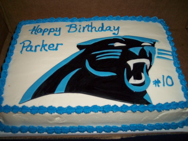 Carolina Panthers Birthday Cake