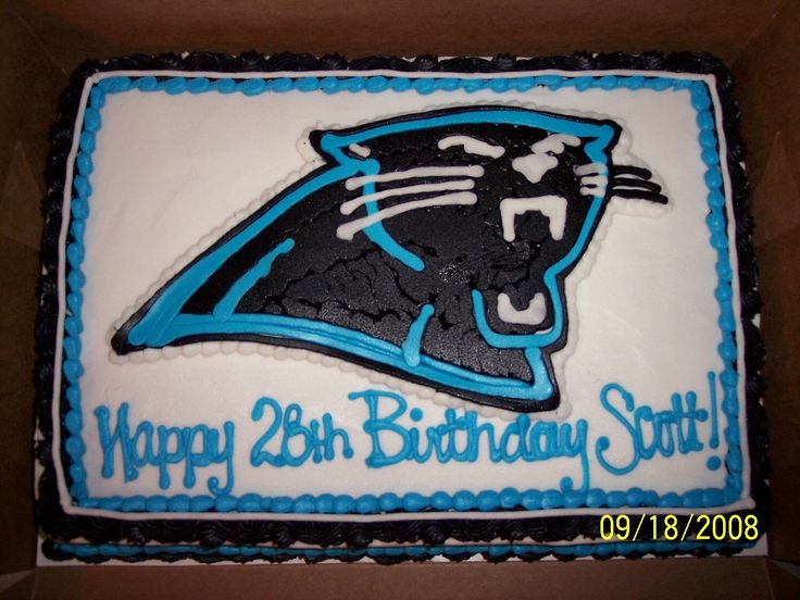 Carolina Panthers Birthday Cake