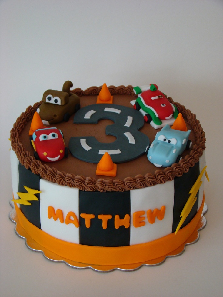 10 Photos of Cars 3rd Birthday Cakes