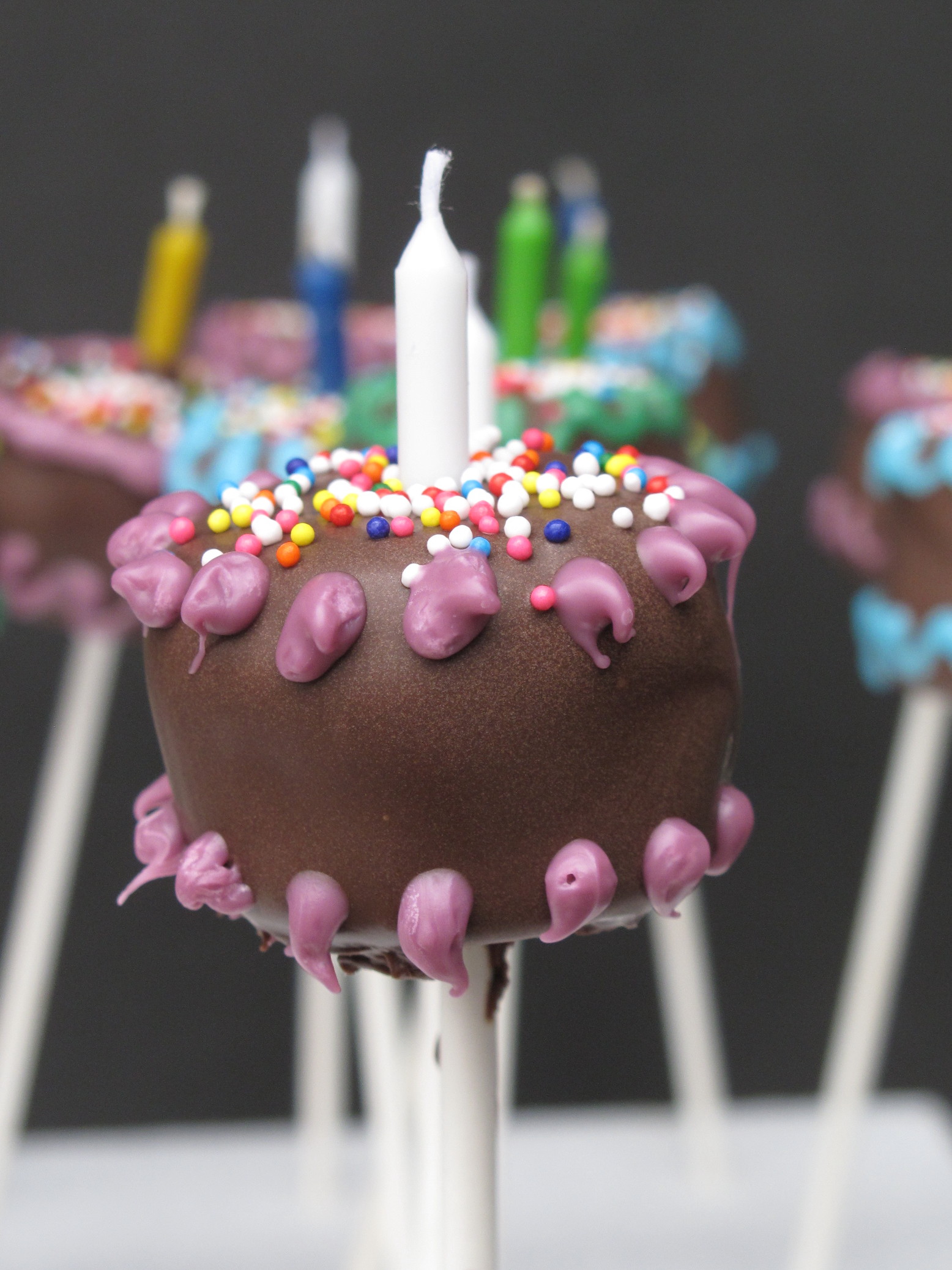 Chocolate Birthday Cake Pop