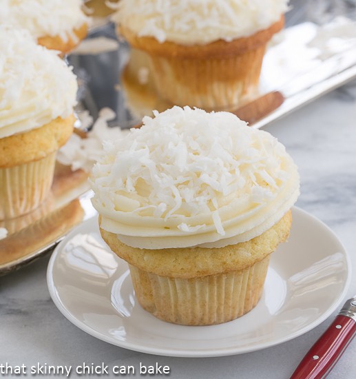 Coconut Cupcakes with Cream Cheese Frosting