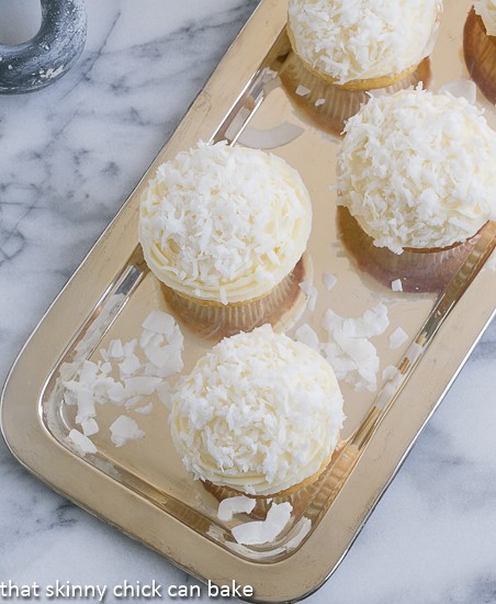 Coconut Cupcakes with Cream Cheese Frosting