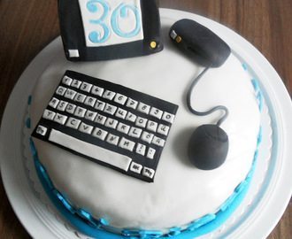 Computer Birthday Cakes for Men