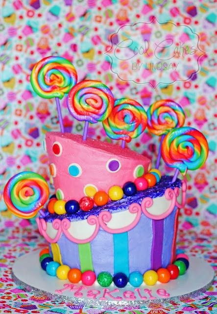 Cool Candy Birthday Cake