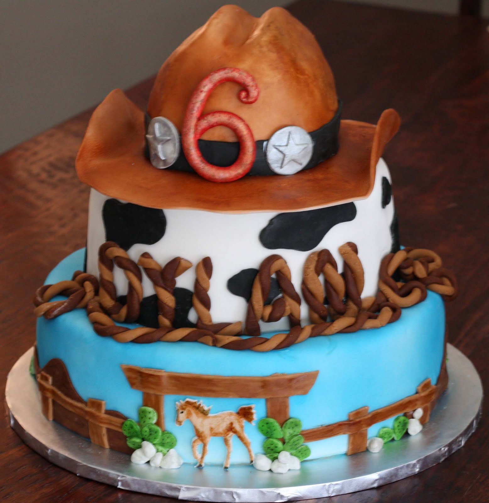 Cowboy Birthday Cake