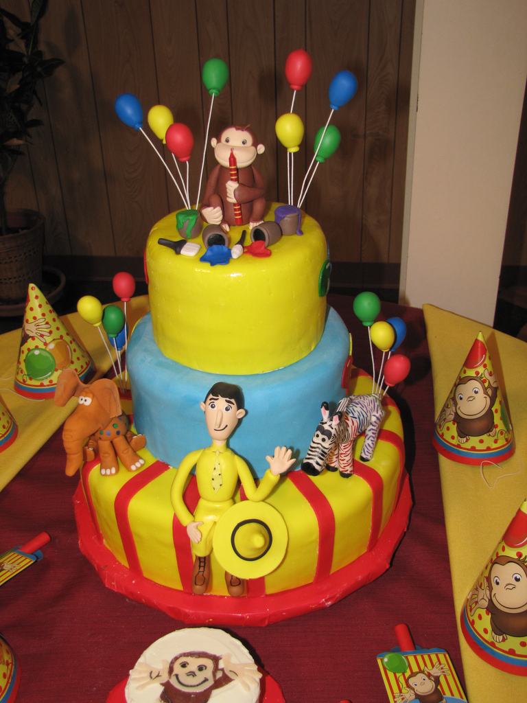 Curious George Cake