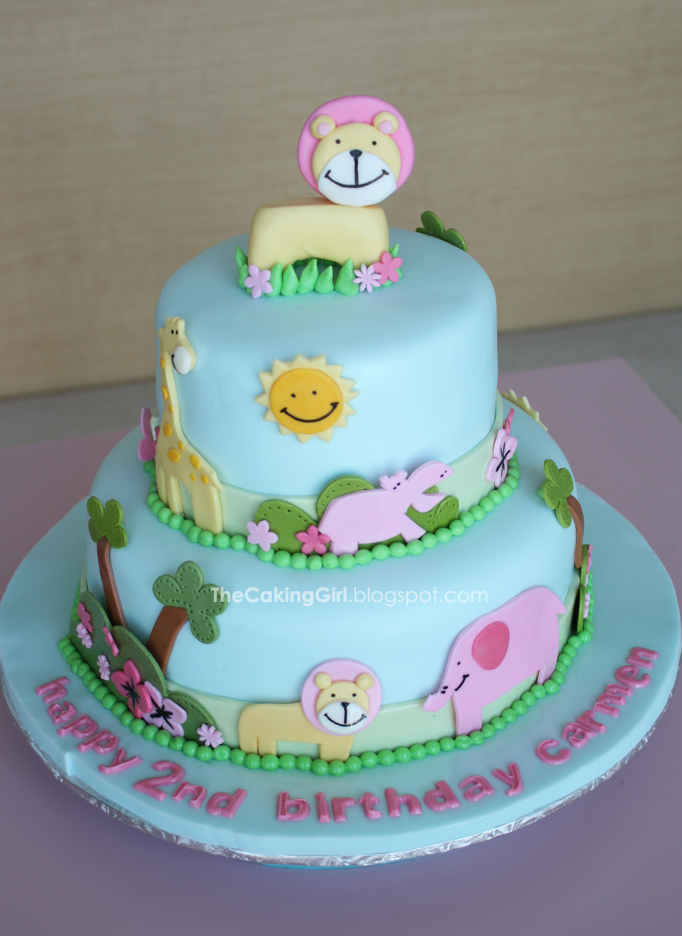 Cute Animal Birthday Cake