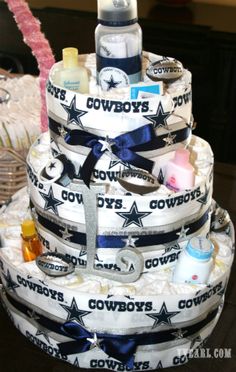 Dallas Cowboys Baby Shower Cake