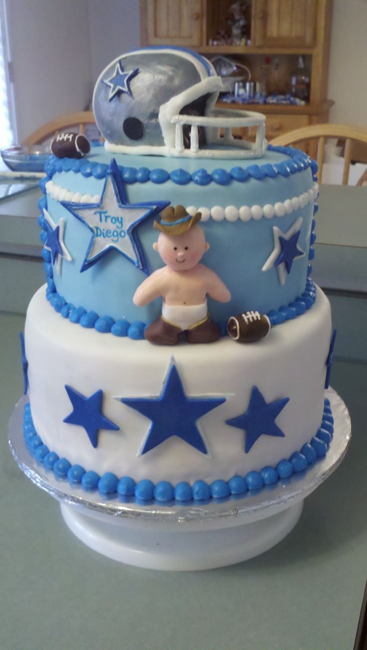 Dallas Cowboys Baby Shower Cake