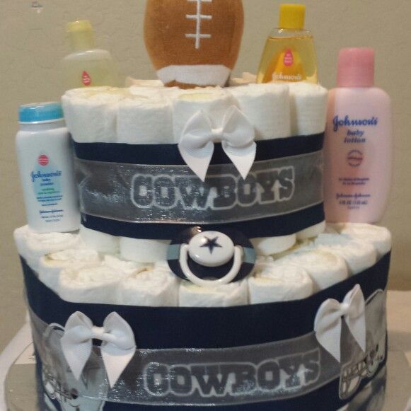 Dallas Cowboys Diaper Cake