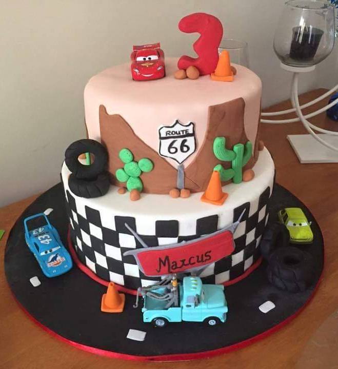 Disney Cars 3 Birthday Cake