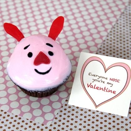 Disney Valentine's Day Cupcakes