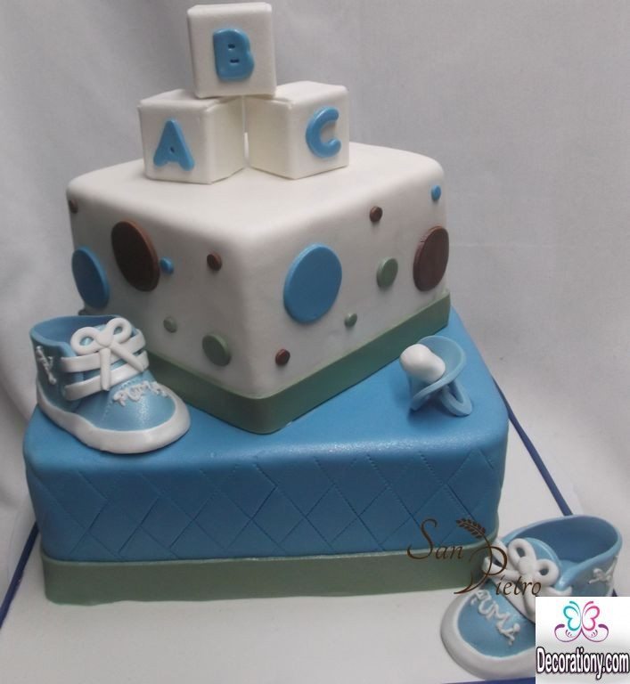 Easy Boy Baby Shower Cake Ideas