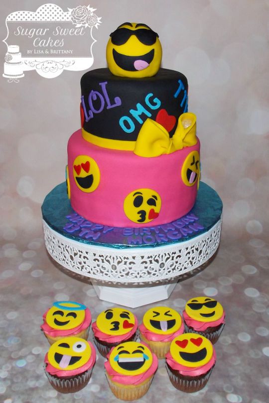 Emoji Birthday Cake