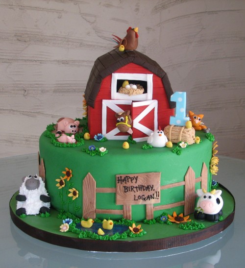 11 Photos of Farm Birthday Cakes For Boys