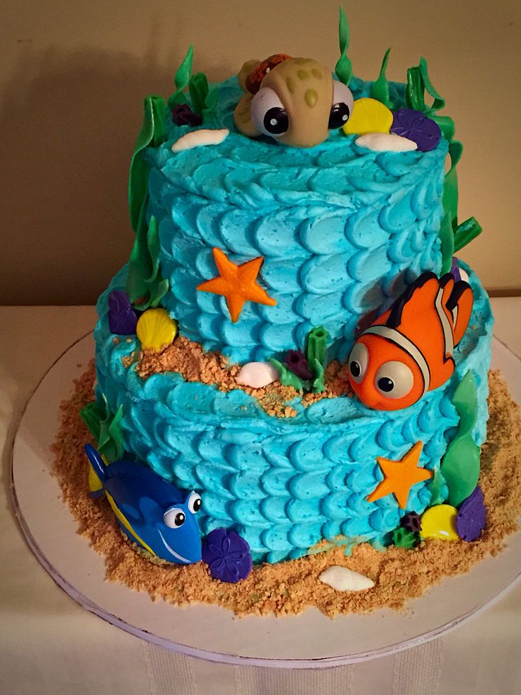 Finding Nemo and Dory Birthday Cake