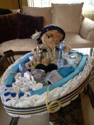 Fishing Baby Boy Diaper Cakes