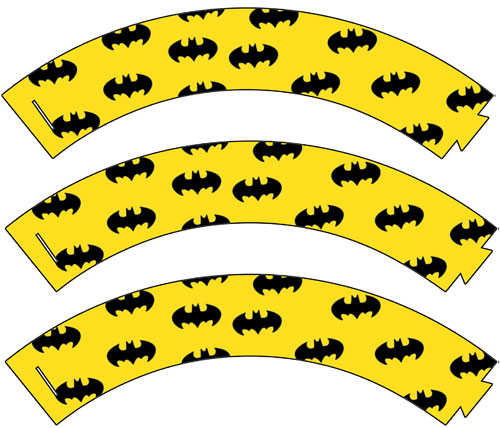 Free Printable Batman Cupcake Wrappers