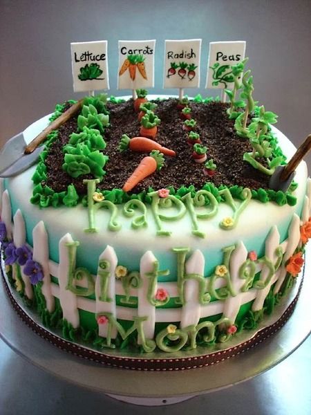 Garden Birthday Cake Ideas