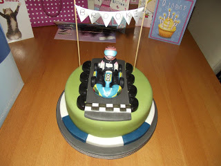 Go Karting Birthday Cake