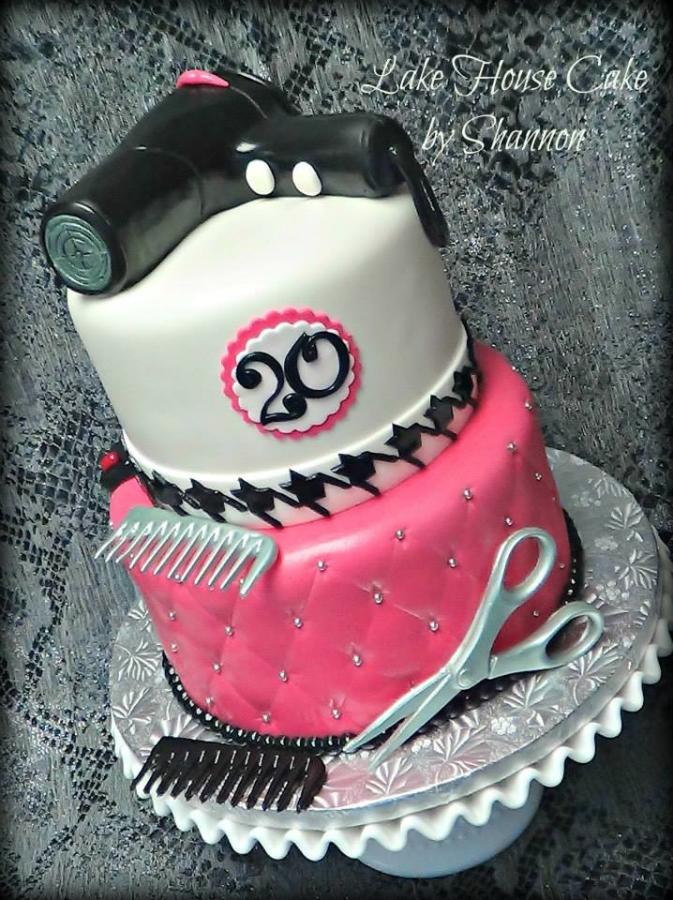 Hair Stylist Birthday Cake