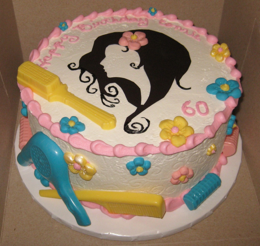 Hair Stylist Birthday Cake