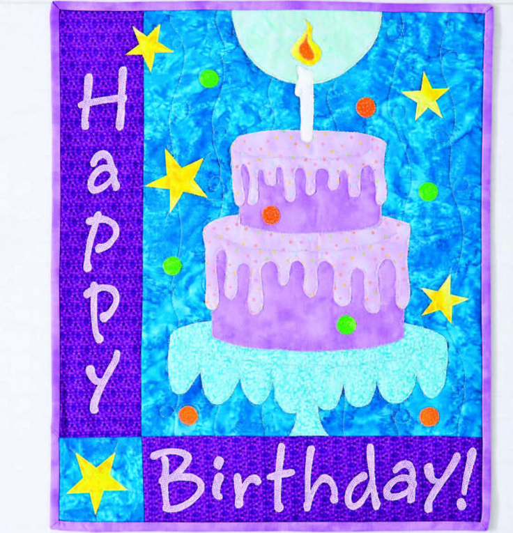 Happy Birthday Quilt Cake