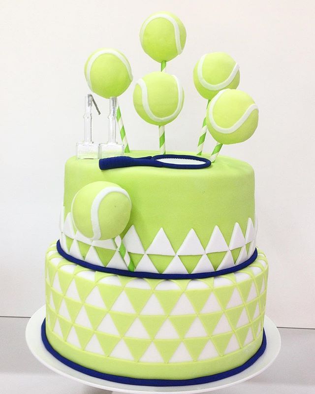 Happy Birthday Tennis Cake