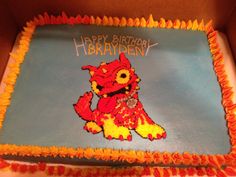 Hot Dog Skylander Birthday Cake