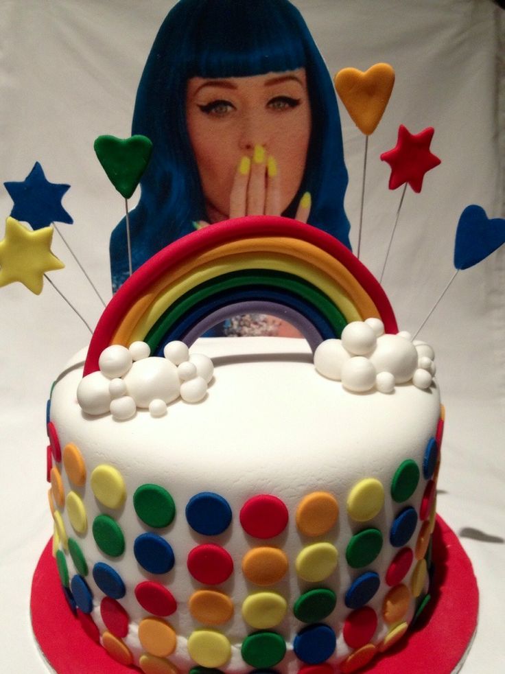 Katy Perry Rainbow Cake