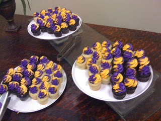 LA Lakers Cupcakes