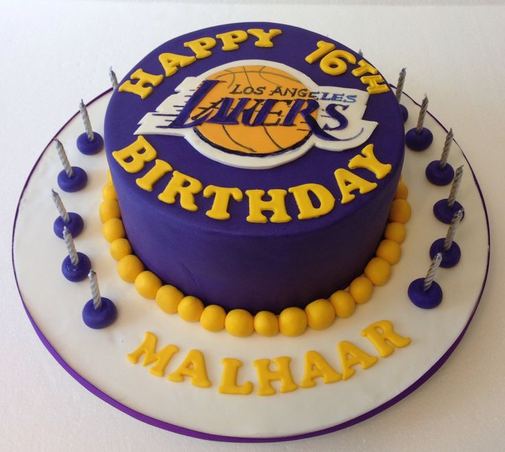 Lakers Birthday Cake