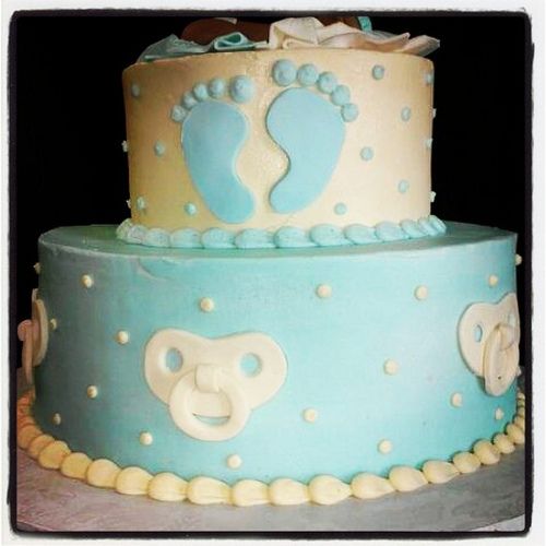 9 Photos of Baby Feet Baby Shower Cakes