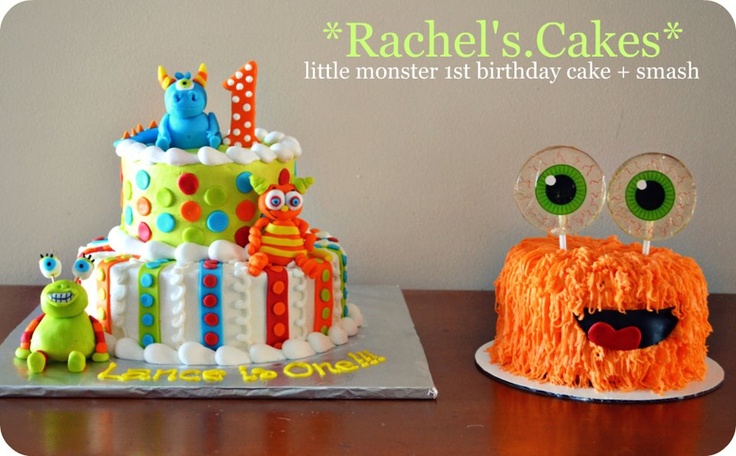 Little Monster 1st Birthday Cake