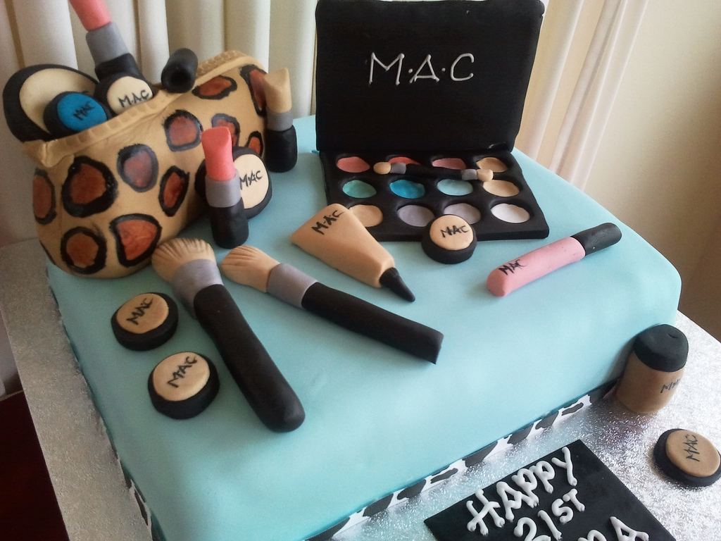 Mac Makeup Birthday Cake