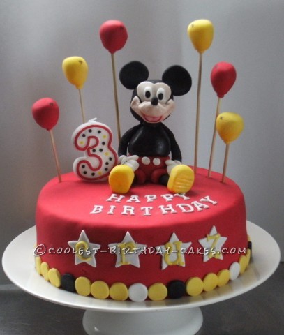 Mickey Mouse 3 Year Birthday Cakes