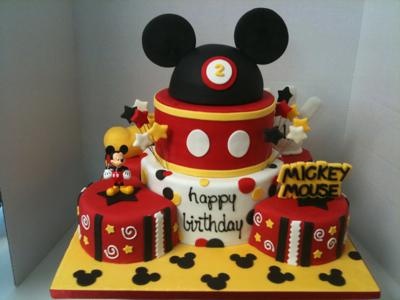 Mickey Mouse Birthday Cake