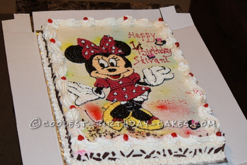 Minnie Mouse Birthday Sheet Cakes