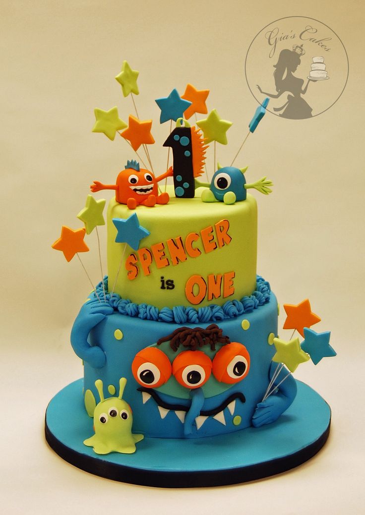 Monster Birthday Party Cake