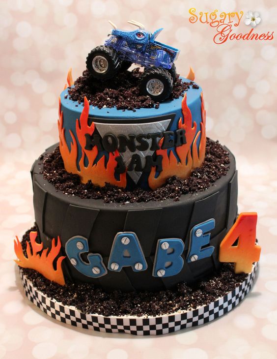 Monster Jam Birthday Cake Ideas