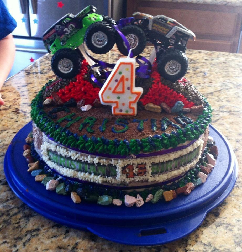 Monster Jam Birthday Cake