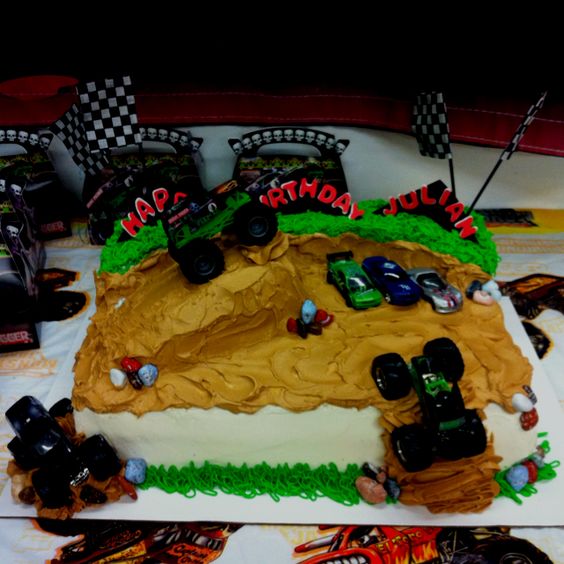 Monster Jam Birthday Cake