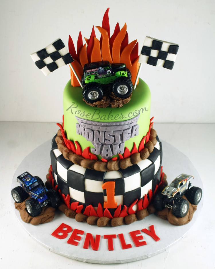 Monster Jam Truck Birthday Cake