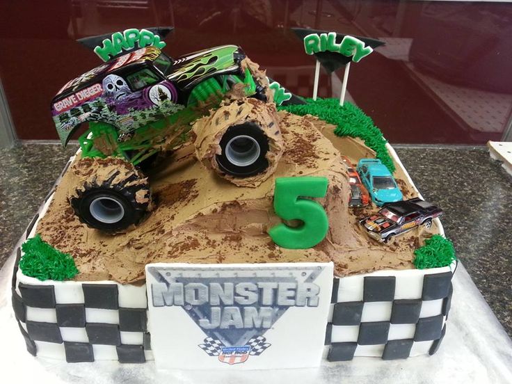 Monster Jam Truck Birthday Cake