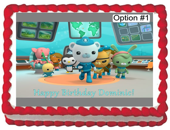 Octonauts Edible Cake Toppers