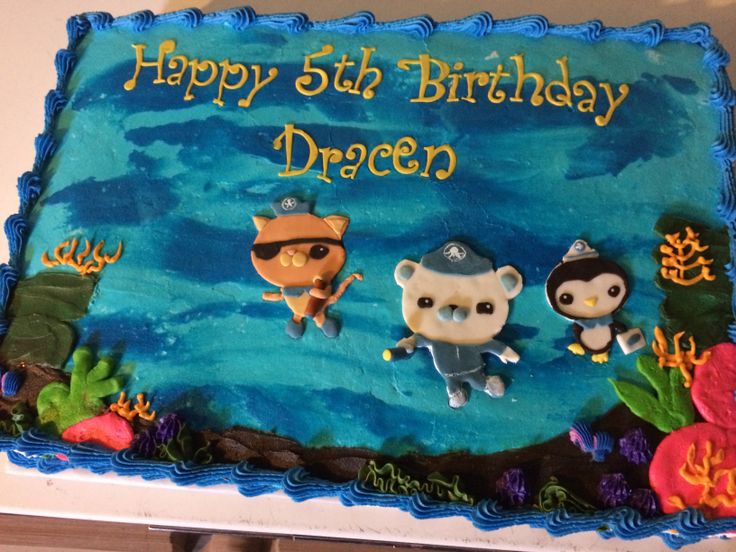 11 Photos of Octonauts Sheet Cakes