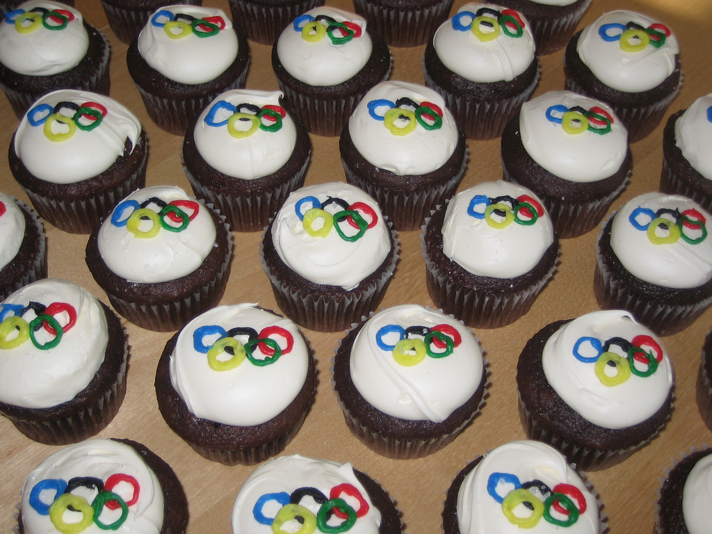 Olympic Cupcake Decorations