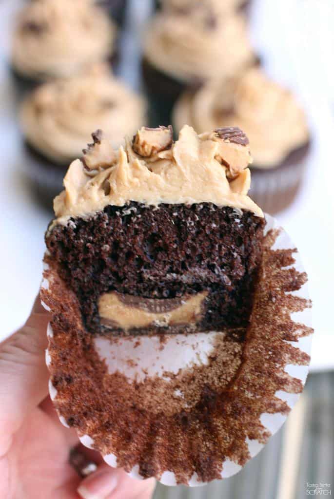 Peanut Butter Cupcakes From Scratch